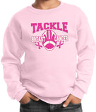 Kids Breast Cancer Sweatshirt Tackle Cancer - Yoga Clothing for You