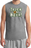 Halloween T-shirt Trick or Beer Muscle Tee - Yoga Clothing for You