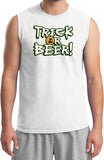 Halloween T-shirt Trick or Beer Muscle Tee - Yoga Clothing for You