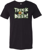 Halloween T-shirt Trick or Beer Tri Blend Tee - Yoga Clothing for You