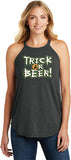 Ladies Halloween Tank Top Trick or Beer Tri Rocker Tanktop - Yoga Clothing for You