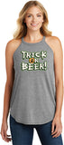 Ladies Halloween Tank Top Trick or Beer Tri Rocker Tanktop - Yoga Clothing for You