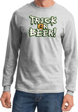 Halloween T-shirt Trick or Beer Long Sleeve - Yoga Clothing for You