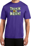 Halloween T-shirt Trick or Beer Moisture Wicking Tee - Yoga Clothing for You