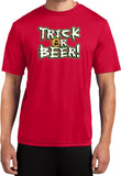 Halloween T-shirt Trick or Beer Moisture Wicking Tee - Yoga Clothing for You