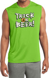 Halloween T-shirt Trick or Beer Sleeveless Competitor Tee - Yoga Clothing for You