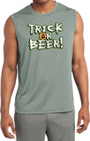 Halloween T-shirt Trick or Beer Sleeveless Competitor Tee - Yoga Clothing for You