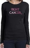 Ladies Breast Cancer T-shirt I Can Fight Cancer Long Sleeve - Yoga Clothing for You