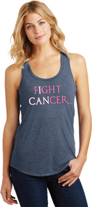 Ladies Breast Cancer Tank Top I Can Fight Cancer Racerback - Yoga Clothing for You