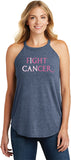 Ladies Breast Cancer Tank Top I Can Fight Cancer Tri Rocker Tank - Yoga Clothing for You