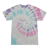Tie Dye Multi Color Spiral Streak Classic Fit Crewneck Short Sleeve T-shirt for Mens Women Adult T-shirt, Acadia - Yoga Clothing for You