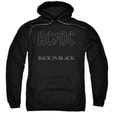 AC/DC Back in Black Album Cover Black Pullover Hoodie - Yoga Clothing for You