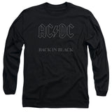 AC/DC T-Shirt Back in Black Long Sleeve Shirt - Yoga Clothing for You