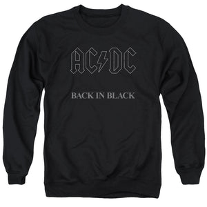 AC/DC Back in Black Album Cover Black Sweatshirt - Yoga Clothing for You