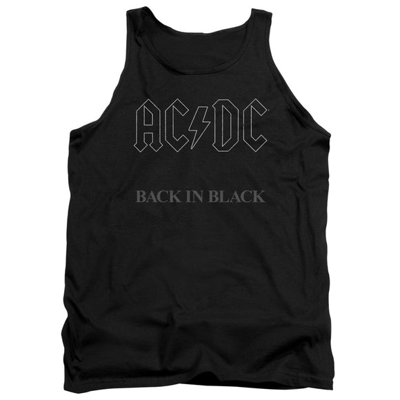 Mens AC/DC Tank Top Back in Black Tanktop - Yoga Clothing for You