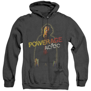 AC/DC Powerage Album Black Heather Hoodie - Yoga Clothing for You