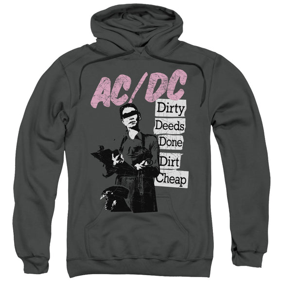 AC/DC Dirty Deeds Done Dirt Cheap Charcoal Pullover Hoodie - Yoga Clothing for You