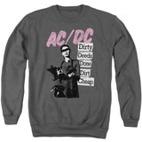 AC/DC Dirty Deeds Done Dirt Cheap Charcoal Sweatshirt - Yoga Clothing for You