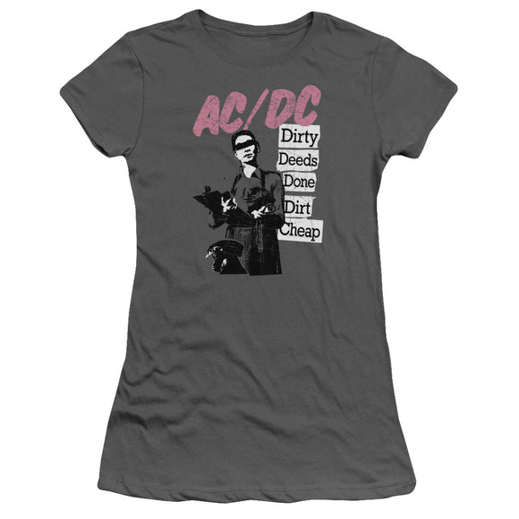 AC/DC Dirty Deeds Done Dirt Cheap Juniors Shirt - Yoga Clothing for You