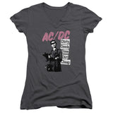 AC/DC Dirty Deeds Done Dirt Cheap Juniors V-neck Shirt - Yoga Clothing for You