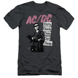 AC/DC Dirty Deeds Done Dirt Cheap Charcoal Slim Fit T-shirt - Yoga Clothing for You