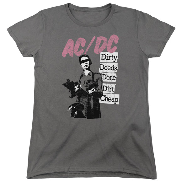 AC/DC Dirty Deeds Done Dirt Cheap Womens Shirt - Yoga Clothing for You