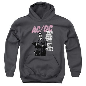 Kids AC/DC Hoodie Dirty Deeds Done Dirt Cheap Youth Hoodie - Yoga Clothing for You