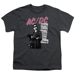 Kids AC/DC T-Shirt Dirty Deeds Done Dirt Cheap Youth T-shirt - Yoga Clothing for You
