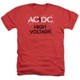 AC/DC High Voltage Red Heather T-shirt - Yoga Clothing for You