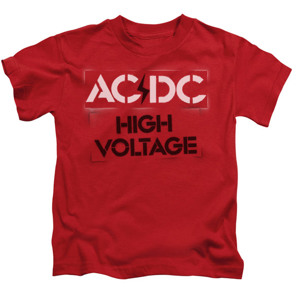 Kids AC/DC T-Shirt High Voltage Stencil Tee Shirt - Yoga Clothing for You