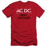 AC/DC High Voltage Red Slim Fit T-shirt - Yoga Clothing for You
