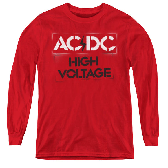 Kids AC/DC T-Shirt High Voltage Youth Long Sleeve Shirt - Yoga Clothing for You