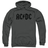 AC/DC Vintage Logo Charcoal Pullover Hoodie - Yoga Clothing for You