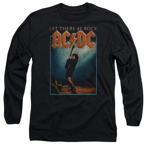 AC/DC Let There Be Rock Black Long Sleeve Shirt - Yoga Clothing for You