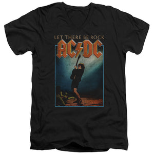 AC/DC Let There Be Rock Black V-neck Shirt - Yoga Clothing for You