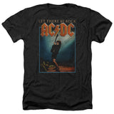 AC/DC Let There Be Rock Black Heather T-shirt - Yoga Clothing for You