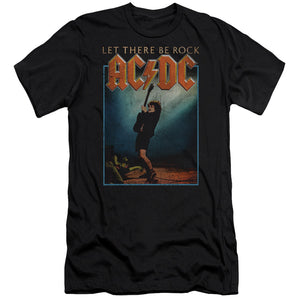 AC/DC Let There Be Rock Black Slim Fit T-shirt - Yoga Clothing for You