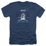 AC/DC Ballbreaker Album Cover Navy Heather T-shirt - Yoga Clothing for You