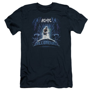 AC/DC Ballbreaker Album Cover Navy Slim Fit T-shirt - Yoga Clothing for You