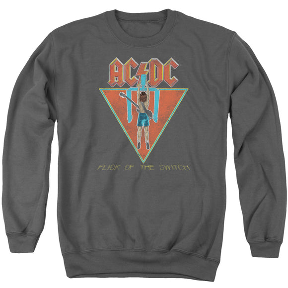 AC/DC Flick of the Switch Album Charcoal Sweatshirt - Yoga Clothing for You