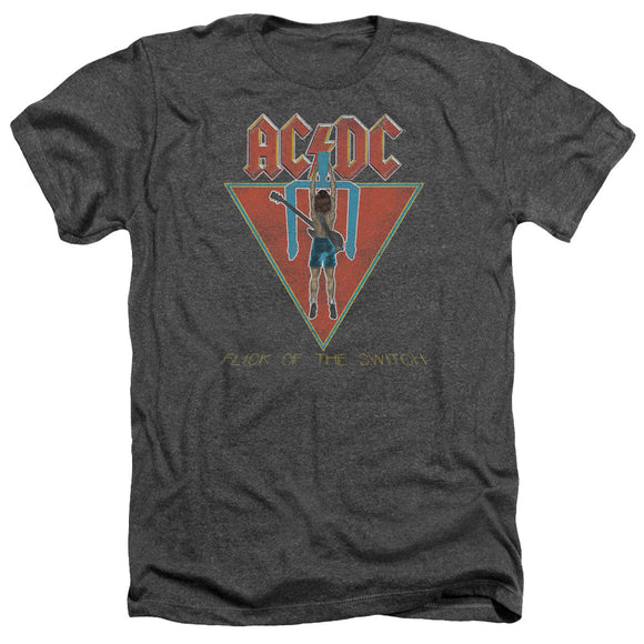 AC/DC Shirt Flick of The Switch Heather T-Shirt - Yoga Clothing for You