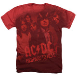 AC/DC Shirt Highway to Hell Group Heather T-Shirt - Yoga Clothing for You