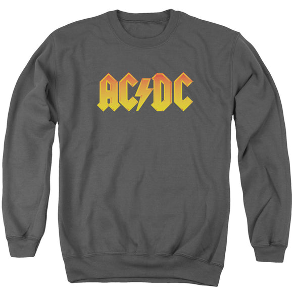 AC/DC Orange Gradient Logo Charcoal Sweatshirt - Yoga Clothing for You