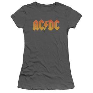 AC/DC Orange Gradient Logo Juniors Shirt - Yoga Clothing for You