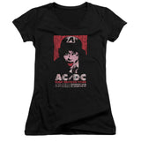AC/DC High Voltage Tour Chequers Juniors V-neck Shirt - Yoga Clothing for You