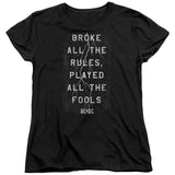 AC/DC Thunderstruck Song Lyrics Womens Shirt - Yoga Clothing for You