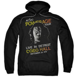 AC/DC 1976 Powerage Tour Live in Detroit Black Pullover Hoodie - Yoga Clothing for You