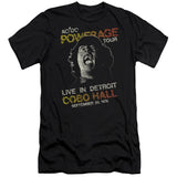 AC/DC 1976 Powerage Tour Live in Detroit Black Slim Fit T-shirt - Yoga Clothing for You