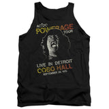 AC/DC 1976 Powerage Tour Live in Detroit Black Tank Top - Yoga Clothing for You