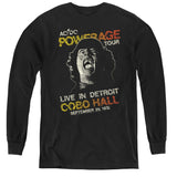 Kids AC/DC T-Shirt 1976 Powerage Tour Live in Detroit Youth Long Sleeve Shirt - Yoga Clothing for You